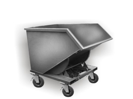 Контейнер-самоскид на колесах 1,8 м. куб під автонавантажувач