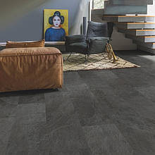 Quick-Step RAMCL40035 Сланець чорний, вініловий підлогу Livyn Ambient Rigid Click