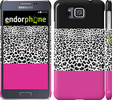 Чехол на Samsung Galaxy Alpha G850F Шкура леопарда v3 "2723c-65"