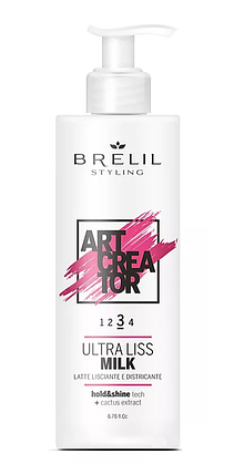 ART ULTRA LISS MILK №3 Розгладжуючий молочко з термозахистом 200мл Brelil, фото 2