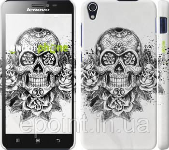 Чохол на Lenovo S850 Череп і троянди "1208c-78"