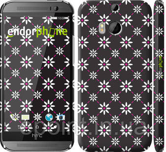 Чехол на HTC One M8 dual sim Ромашки 3 "2893c-55", фото 1