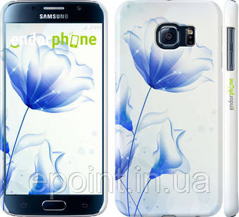 Чохол на Samsung Galaxy S6 G920 Квітка синій "2384c-80"