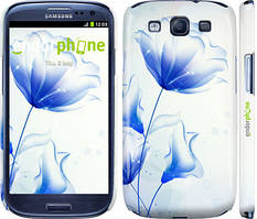 Чехол на Samsung Galaxy S3 Duos I9300i Цветок синий "2384c-50"