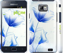 Чохол на Samsung Galaxy S2 i9100 Квітка синій "2384c-14"
