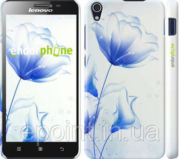 Чохол на Lenovo S850 Квітка синій "2384c-78"