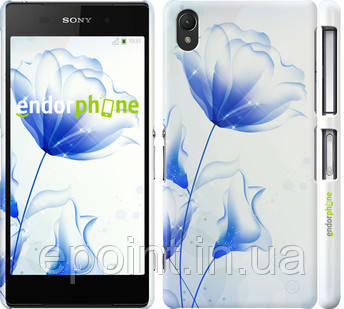 Чехол на Sony Xperia Z2 D6502/D6503 Цветок синий "2384c-43", фото 1