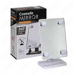 Дзеркало косметичне з підсвічуванням для макіяжу Cosmetie mirror 360 USB MA-15 M