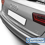Пластикова захисна накладка на задній бампер для Audi A6 Avant S-line 09.2014-05.2016, фото 2