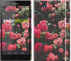 Чехол на Sony Xperia Z C6602 Куст с розами "2729c-40"