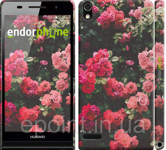 Чехол на Huawei Ascend P6 Куст с розами "2729c-39"