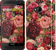 Чохол на HTC One M7 Квітучі троянди "2701c-36"