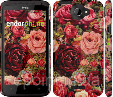 Чохол на HTC One X Квітучі троянди "2701c-42"