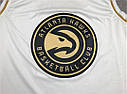 Біла майка Nike Young №11 Golden Edition команда Atlanta Hawks NBA, фото 3