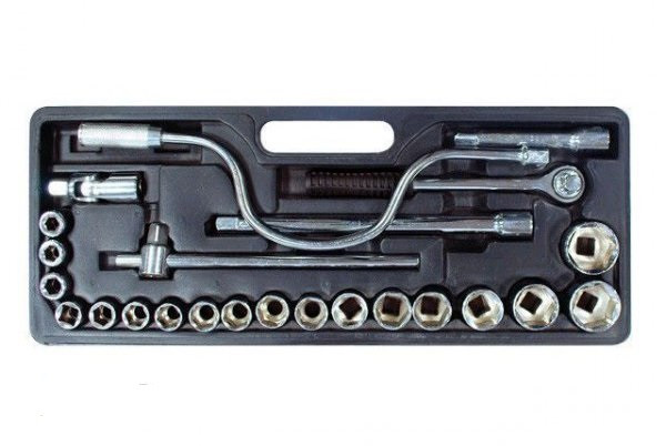 Набір головок і комплектуючих 25 од., 1/2", Drop Forged HT-2225