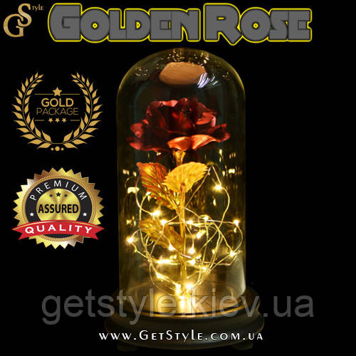 Святкова троянда у футлярі — "Golden Rose"