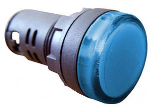 Сигнальна арматура AD16-22DS синя 220V АC