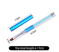 Кисть для геля складная со стразами