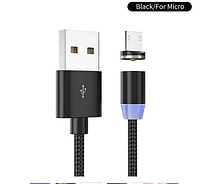 Магнитный USB кабель для зарядки смартфона! Шнур YKZ на магните с подсветкой для зарядки телефона!