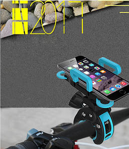 Тримач для GoPro на кермо велосипеда, з діаметром труби до 4,5 див. Синій