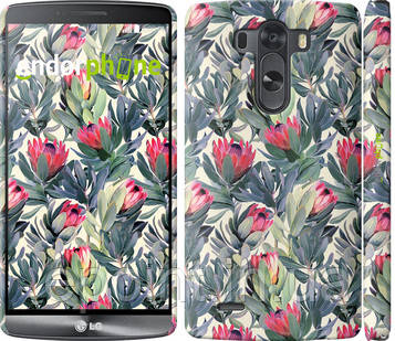Чохол на LG G3 D855 Тропічні квіти "2872c-47"