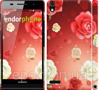 Чохол на Huawei Ascend P6 Дощ із троянд (1873c-39")