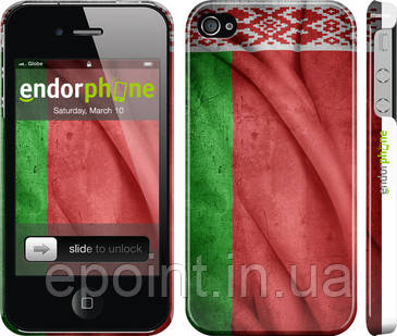 Чохол на iPhone 4 Прапор Білорусії "400c-15"