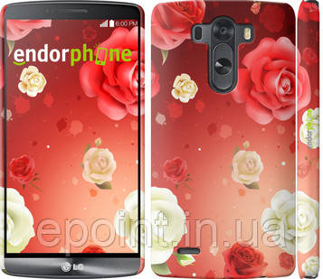 Чохол на LG G3 dual D856 Дощ із троянд (1873c-56"
