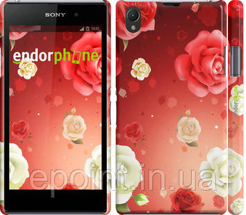 Чохол на Sony Xperia Z1 C6902 Дощ із троянд (1873c-38")