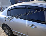 Вітровики, дефлектори вікон Honda Civic sedan 2006-2011 (HIC/Тайван), фото 5