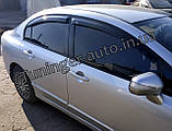 Вітровики, дефлектори вікон Honda Civic sedan 2006-2011 (HIC/Тайван), фото 2