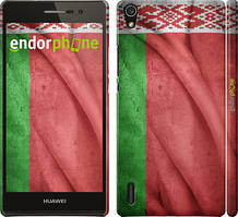 Чохол на Huawei Ascend P7 Прапор Белорусії "400c-49"