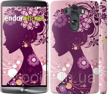 Чохол на LG G3 dual D856 Силует дівчини "2831c-56"