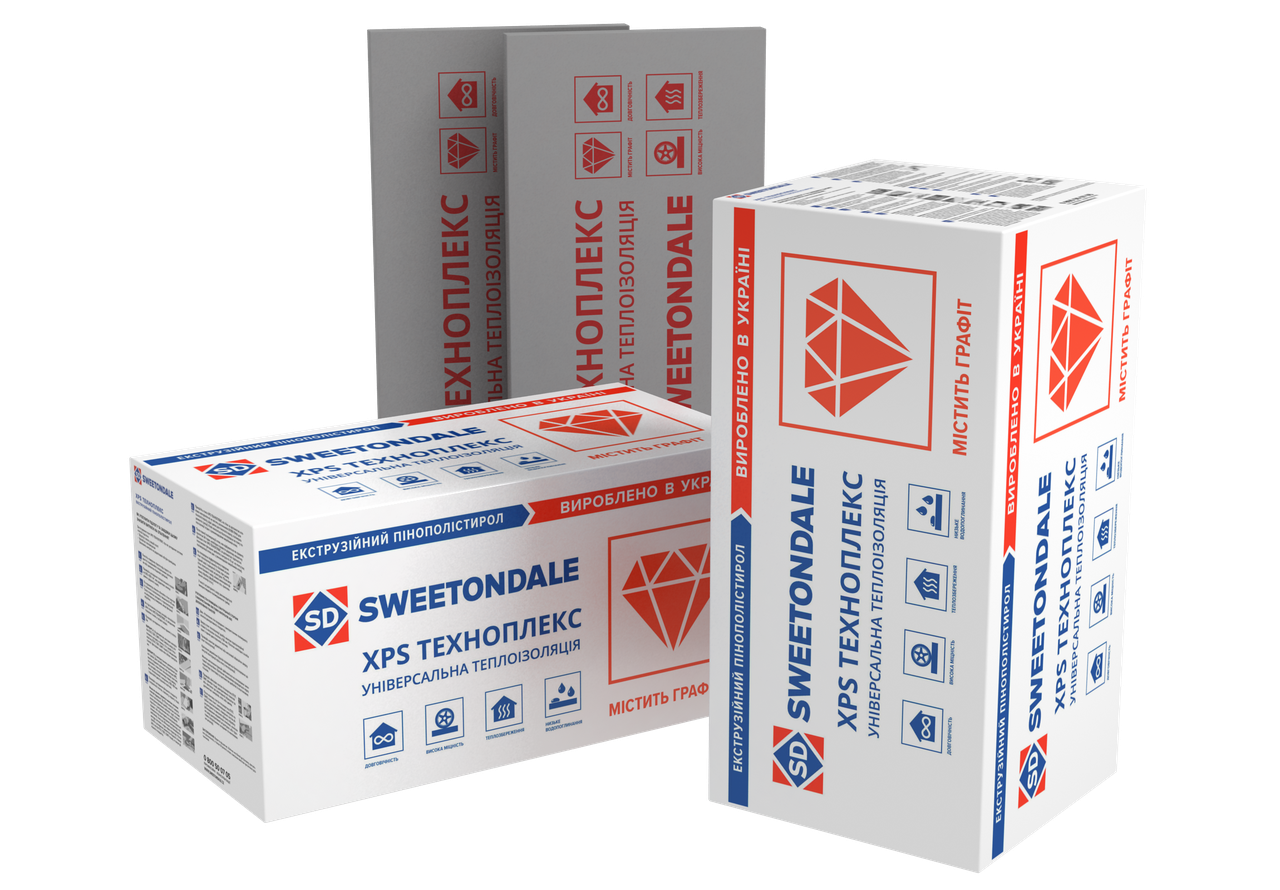 Sweetondale Экструдированный пенопласт 50мм Carbon Eco экструзионный ...