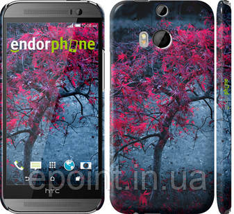 Чохол на HTC One M8 dual sim Дерево з яскравим листям "2942c-55", фото 1