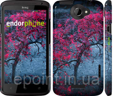 Чохол на HTC One X Дерево з яскравим листям "2942c-42"