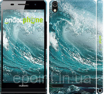 Чехол на Huawei Ascend P6 Морская волна "2939c-39"