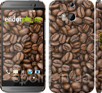 Чохол на HTC One M8 dual sim Зерна кави "783c-55"