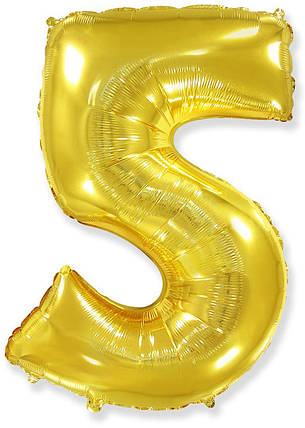 Цифра FLEXMETAL-ФМ 32" Золото 5 (УП), фото 1
