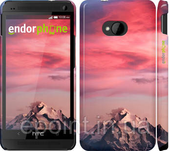 Чохол на HTC One M7 Барвистий захід "2874c-36"