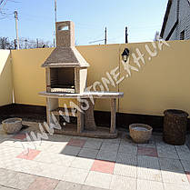 Камін барбекю садовий «Каїр» зі столом, фото 2