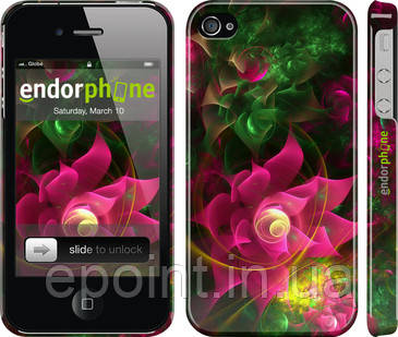 Чохол на iPhone 4s Абстрактні квіти 2 "818c-12"