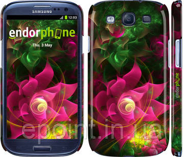 Чохол на Samsung Galaxy S3 i9300 Абстрактні квіти 2 "818c-11"