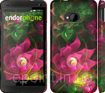 Чохол на HTC One M7 Абстрактні квіти 2 "818c-36"