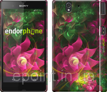 Чохол на Sony Xperia Z C6602 Абстрактні квіти 2 "818c-40"