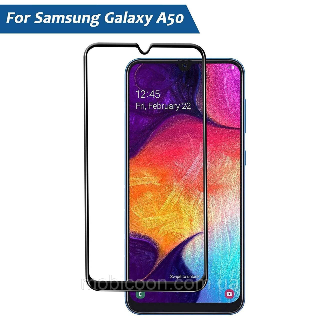 Захисне скло Premium Tempered Glass 5D для Samsung Galaxy A50 2019 A505