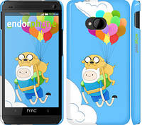 Чехол на HTC One M7 Adventure time. Finn and Jake v3 "2453c-36"