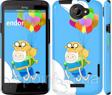 Чехол на HTC One X Adventure time. Finn and Jake v3 "2453c-42", фото 1