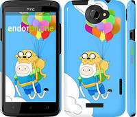 Чехол на HTC One X Adventure time. Finn and Jake v3 "2453c-42"