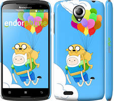 Чехол на Lenovo S820 Adventure time. Finn and Jake v3 "2453c-52"